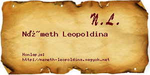 Németh Leopoldina névjegykártya